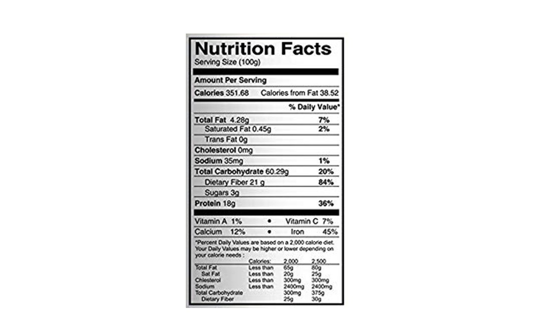 Organic Tattva Kala Chana    Pack  500 grams